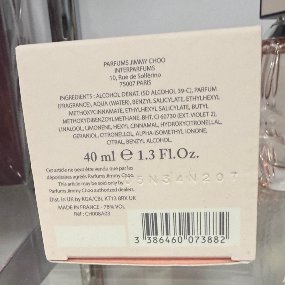 Jimmy Choo L'Eau Pink and Silver Perfume - Picture 2 of 2